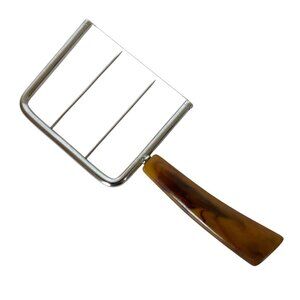 Vintage Cake Cheese Slicer Cutter Bakelite Tortoise Shell Handle